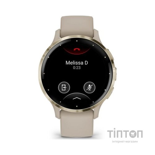 Смарт-годинник Garmin Venu 3S, French Gray + Soft Gold, GPS (010-02785-02)