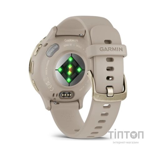 Смарт-годинник Garmin Venu 3S, French Gray + Soft Gold, GPS (010-02785-02)