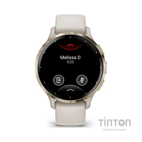 Смарт-годинник Garmin Venu 3S, Ivory + Soft Gold, GPS (010-02785-04)