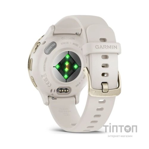 Смарт-годинник Garmin Venu 3S, Ivory + Soft Gold, GPS (010-02785-04)