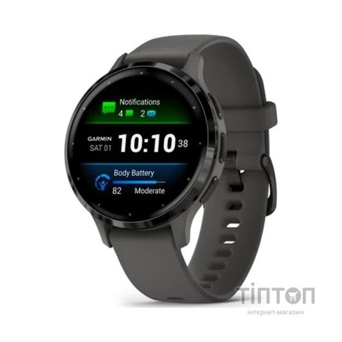Смарт-годинник Garmin Venu 3S, Pebble Gray + Slate, GPS (010-02785-00)