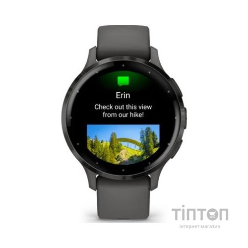 Смарт-годинник Garmin Venu 3S, Pebble Gray + Slate, GPS (010-02785-00)