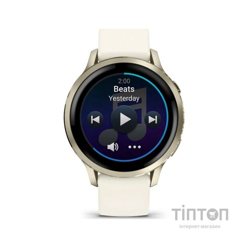 Смарт-годинник Garmin Venu 4 (41mm), Beige w/ Lunar Gold + Bone, GPS смарт-годинник (010-03013-00)
