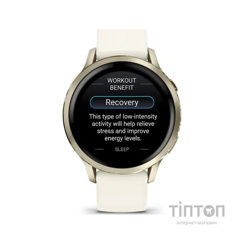 Смарт-годинник Garmin Venu 4 (41mm), Beige w/ Lunar Gold + Bone, GPS смарт-годинник (010-03013-00)
