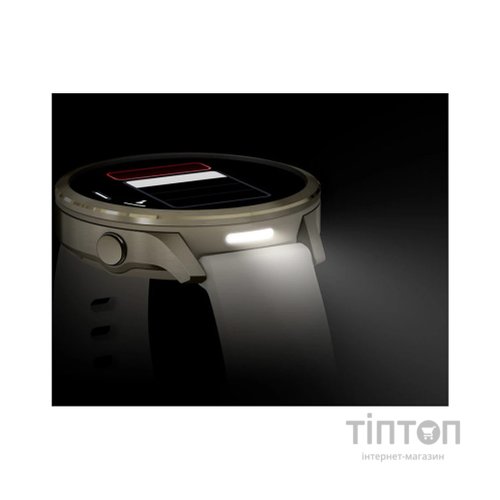 Смарт-годинник Garmin Venu 4 (41mm), Beige w/ Lunar Gold + Leather, GPS смарт-годинник (010-03013-03)