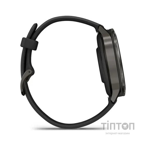 Смарт-годинник Garmin Venu 4 (41mm), Black w/ Slate + Black, GPS смарт-годинник (010-03013-02)