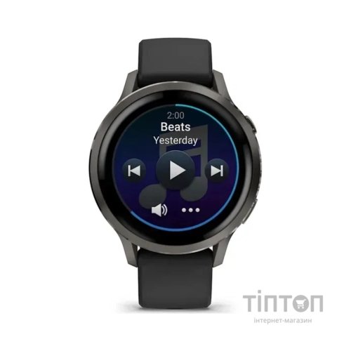 Смарт-годинник Garmin Venu 4 (41mm), Black w/ Slate + Black, GPS смарт-годинник (010-03013-02)