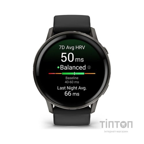 Смарт-годинник Garmin Venu 4 (45mm), Black w/ Slate + Black, GPS смарт-годинник (010-03014-00)