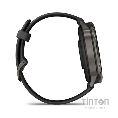 Смарт-годинник Garmin Venu 4 (45mm), Black w/ Slate + Black, GPS смарт-годинник (010-03014-00)