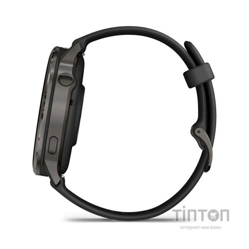 Смарт-годинник Garmin Venu 4 (45mm), Black w/ Slate + Black, GPS смарт-годинник (010-03014-00)