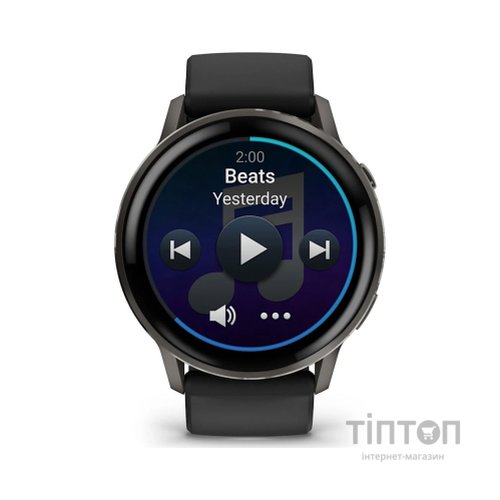 Смарт-годинник Garmin Venu 4 (45mm), Black w/ Slate + Black, GPS смарт-годинник (010-03014-00)