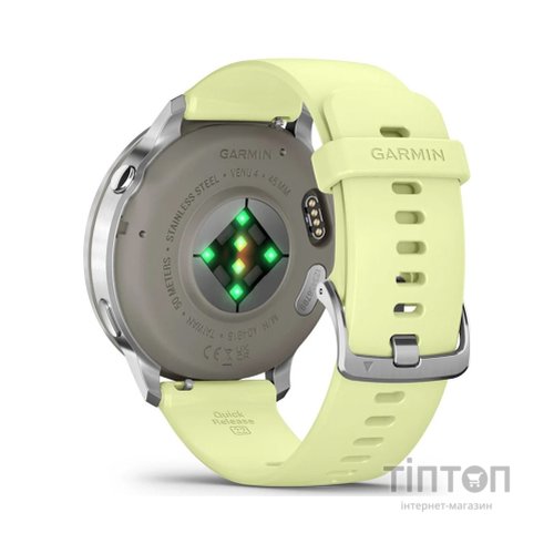 Смарт-годинник Garmin Venu 4 (45mm), Gray w/ Silver + Citron, GPS смарт-годинник (010-03014-02)