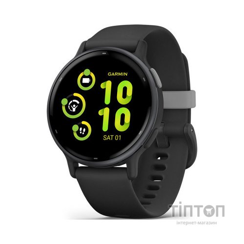 Смарт-годинник Garmin vivoactive 5, Black/Slate, GPS (010-02862-10)