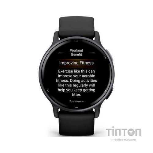 Смарт-годинник Garmin vivoactive 5, Black/Slate, GPS (010-02862-10)