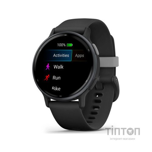 Смарт-годинник Garmin vivoactive 5, Black/Slate, GPS (010-02862-10)
