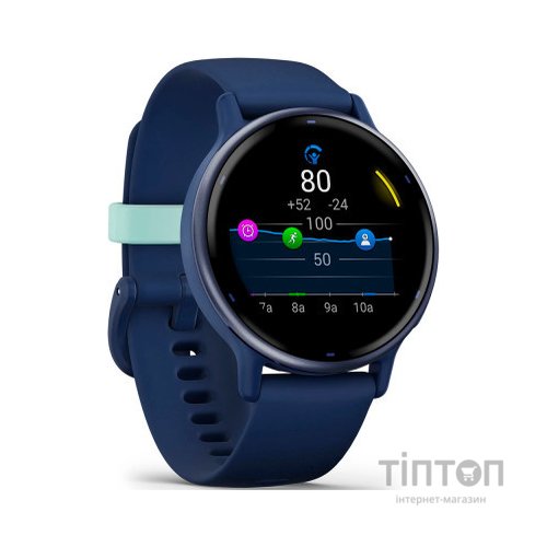 Смарт-годинник Garmin vivoactive 5, Cpt. Blue/Blue Metallic, GPS (010-02862-12)