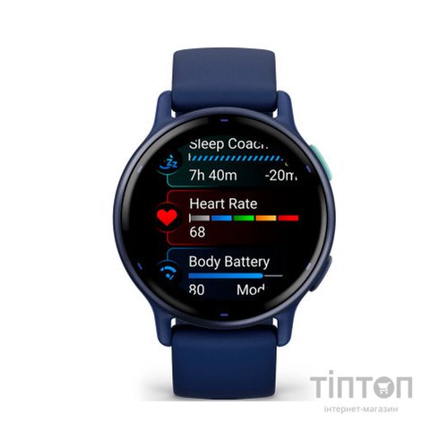 Смарт-годинник Garmin vivoactive 5, Cpt. Blue/Blue Metallic, GPS (010-02862-12)
