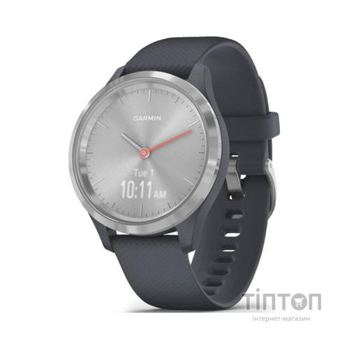 Смарт-годинник Garmin vivomove 3S, Silver, Granite Blue, Silicone (010-02238-20)