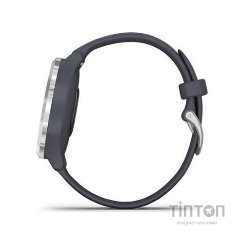 Смарт-годинник Garmin vivomove 3S, Silver, Granite Blue, Silicone (010-02238-20)