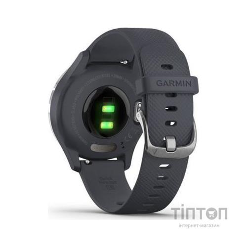 Смарт-годинник Garmin vivomove 3S, Silver, Granite Blue, Silicone (010-02238-20)