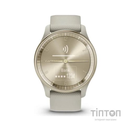 Смарт-годинник Garmin vivomove Trend, WW, French Gray, Silicone, GPS (010-02665-02)