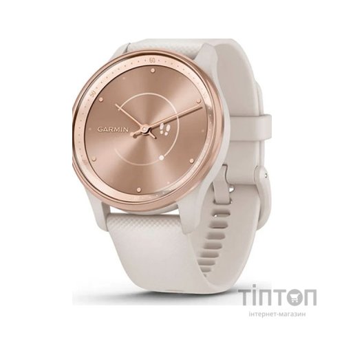 Смарт-годинник Garmin vivomove Trend, WW, White Cream, Silicone, GPS (010-02665-01)