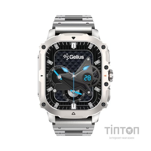 Смарт-годинник Gelius Tactical Heavy (GP-SW016) Silver Titan (2099901019103)
