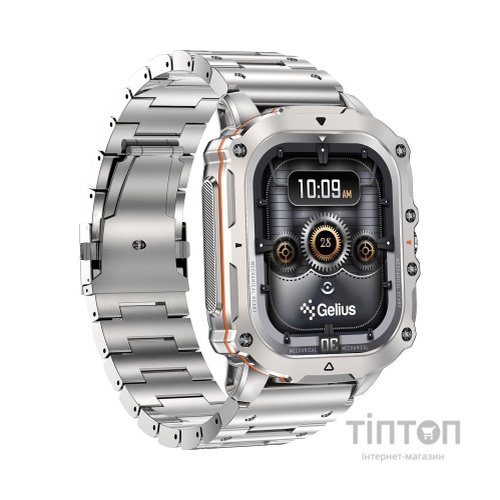 Смарт-годинник Gelius Tactical Heavy (GP-SW016) Silver Titan (2099901019103)