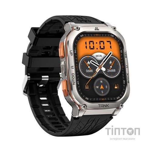Смарт-годинник KOSPET Tank M3 ULTRA SILVER (6974958250715)