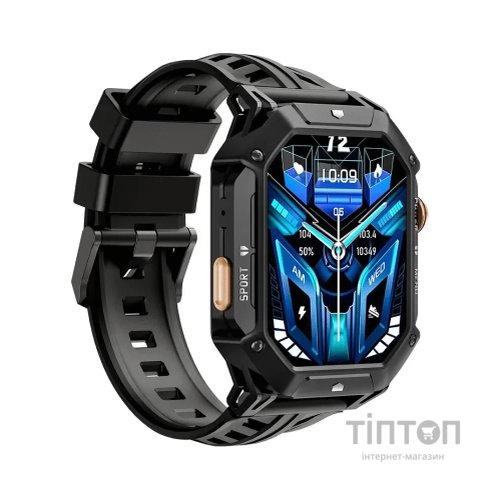 Смарт-годинник OUKITEL BT80 Black (6931940754668)