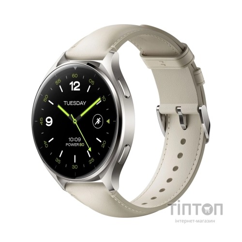 Смарт-годинник Xiaomi Watch 2 Titan BHR9306GL Gray Case White Leather Strap (1093970)