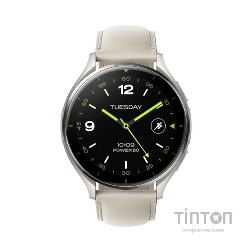 Смарт-годинник Xiaomi Watch 2 Titan BHR9306GL Gray Case White Leather Strap (1093970)