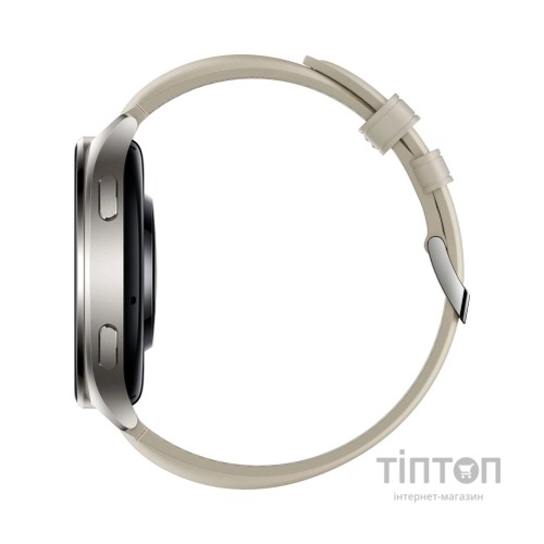 Смарт-годинник Xiaomi Watch 2 Titan BHR9306GL Gray Case White Leather Strap (1093970)
