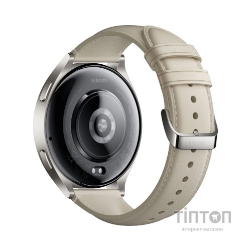 Смарт-годинник Xiaomi Watch 2 Titan BHR9306GL Gray Case White Leather Strap (1093970)