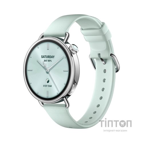 Смарт-годинник Xiaomi Watch S4 41mm Fluororubber Strap Мятно-зелений BHR080CGL (1166773)