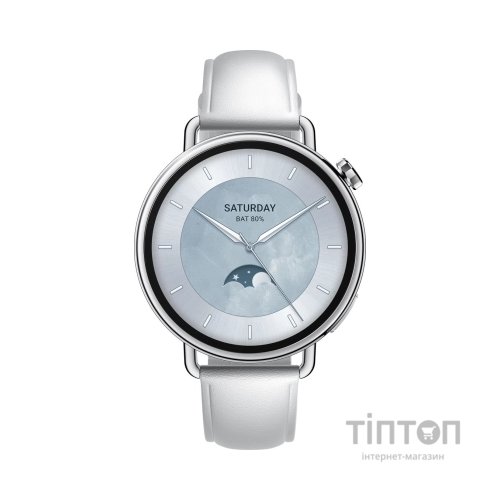Смарт-годинник Xiaomi Watch S4 41mm Leather Strap Білий BHR07VUGL (1166774)