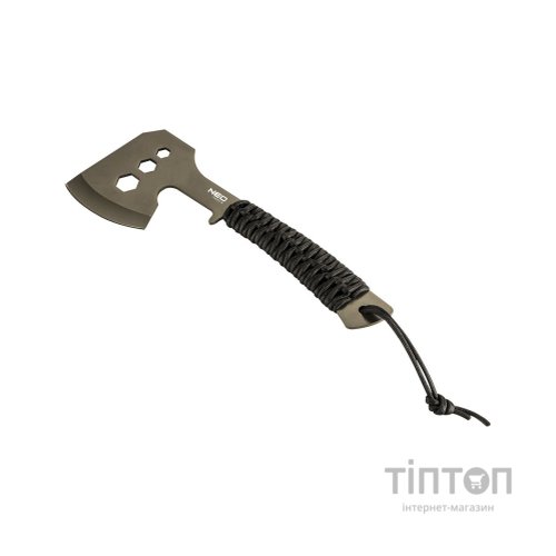 Сокира Neo Tools 26см, лезо 8см, 3Cr13, ручка з паракорду (63-118)