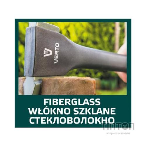 Сокира Verto 870 г, обух 540 г, рукоятка из стекловолокна, 17,5" (05G101)