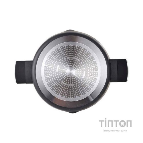 Сотейник Bergner Ion plus з кришкою 28 см (BG-35913-BK)