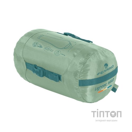 Спальний мішок Ferrino Lightec 550 +20°C Green (86153QVV) (931762)