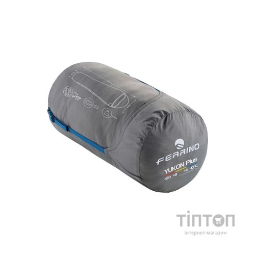 Спальний мішок Ferrino Yukon Plus +4°C Blue Right (86357NBBD) (931765)