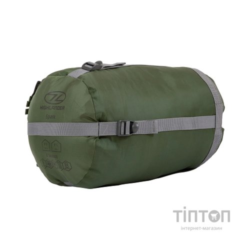 Спальний мішок Highlander Phoenix Spark 150/+4C Olive Green Left (SB242-OG) (929693)