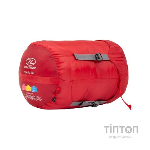 Спальний мішок Highlander Serenity 450/-10C Red Left (SB187 (925872)