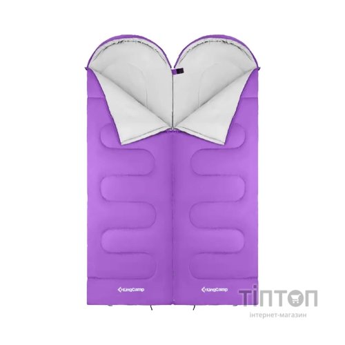 Спальний мішок KingCamp Oasis 250 Purple (KS3121_PURPLE_L_01)