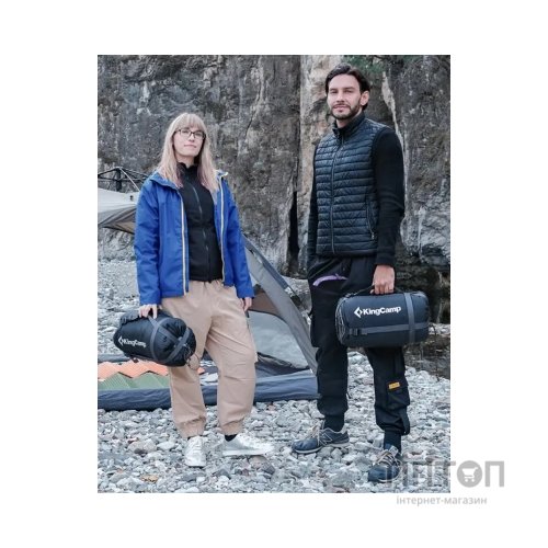 Спальний мішок KingCamp Sevan 250 Grey (KS2422_GREY_L)