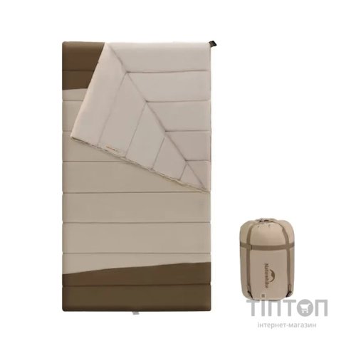 Спальний мішок Naturehike двомісний CNK2300019, коричневий (6976507665230)