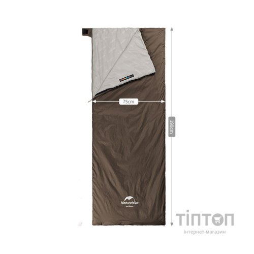Спальний мішок Naturehike Summer надлегкий LW180 NH21MSD09 L (15C) M Brown (6927595777954-L)