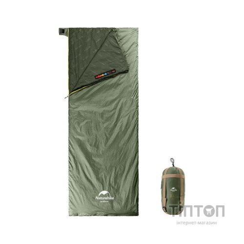 Спальний мішок Naturehike Summer надлегкий LW180 NH21MSD09 L (15C) M Light Green (6927595777930-L)