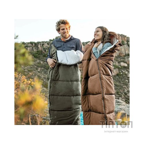 Спальний мішок Naturehike U150 NH20MSD07 Brown Right (6927595764381-R)