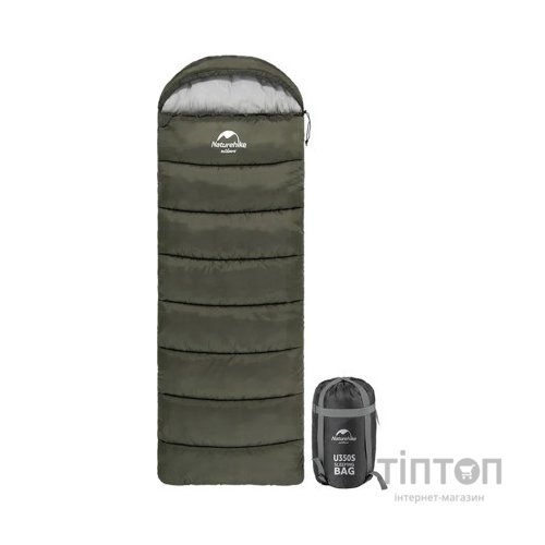 Спальний мішок Naturehike U150 NH20MSD07 Green Right (6927595764398-R)